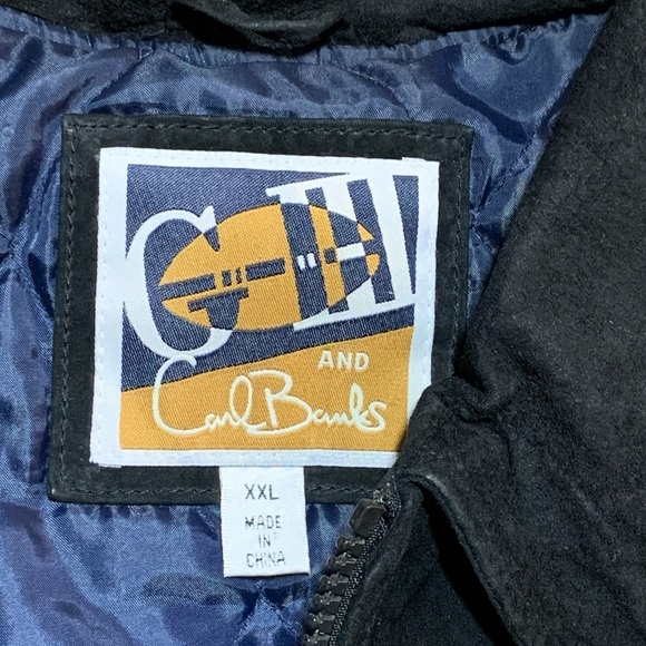 Vintage Leather Bomber Jacket NFL ST LOUIS RAMS Size 2XL - Picture 3 of 11